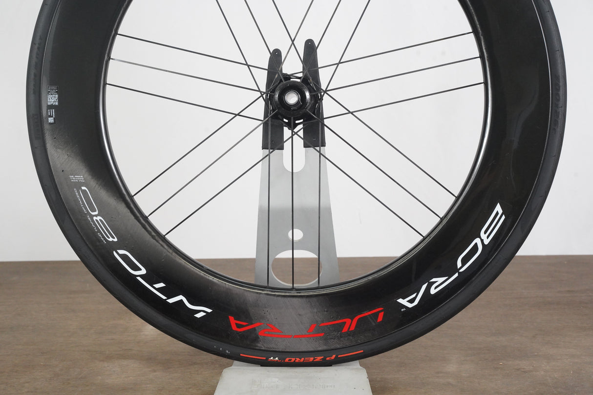 FRONT Campagnolo Bora Ultra WTO 80 Carbon Tubeless Clincher Disc Brake Wheel