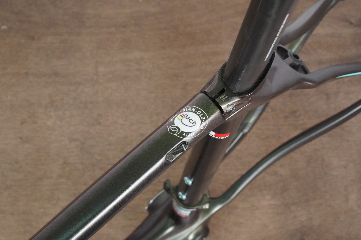 55cm Bianchi Oltre XR2 Carbon Rim Brake Road Frameset *Custom Painted*