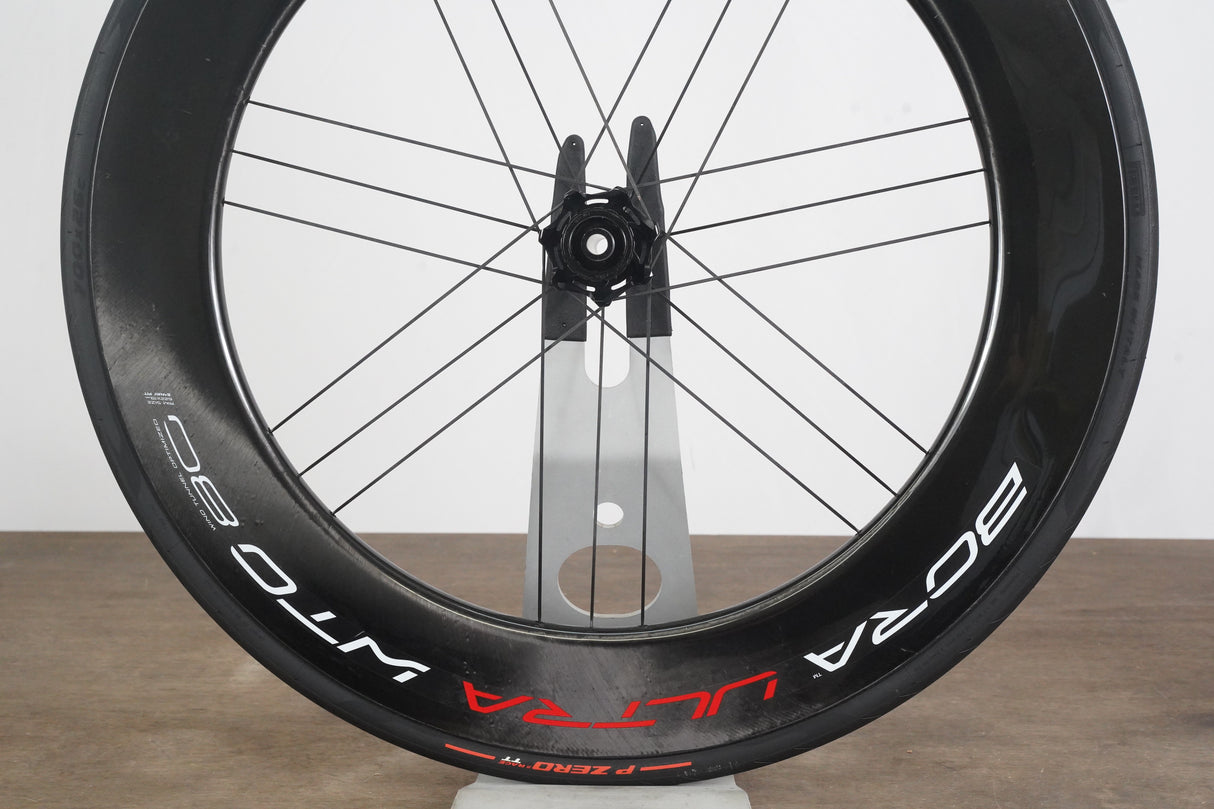 FRONT Campagnolo Bora Ultra WTO 80 Carbon Tubeless Clincher Disc Brake Wheel