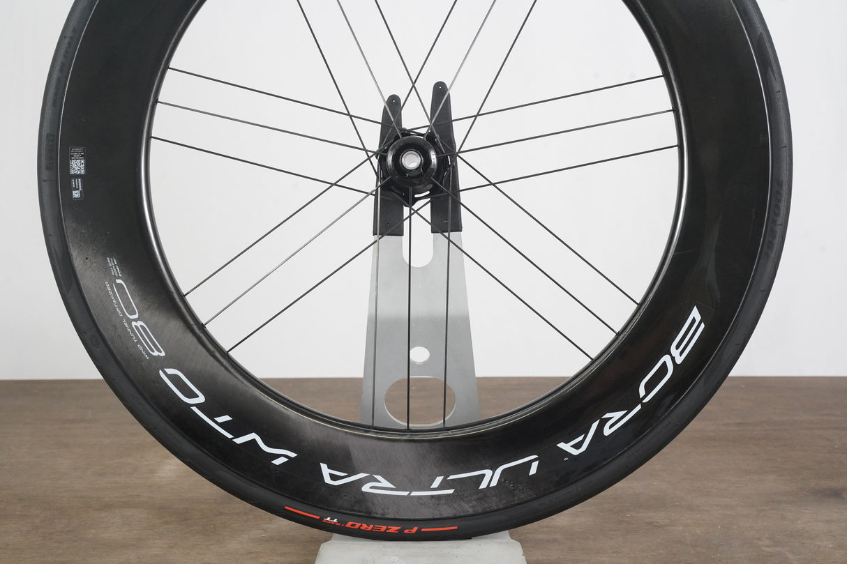 FRONT Campagnolo Bora Ultra WTO 80 Carbon Tubeless Clincher Disc Brake Wheel