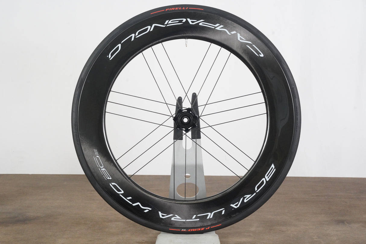 FRONT Campagnolo Bora Ultra WTO 80 Carbon Tubeless Clincher Disc Brake Wheel