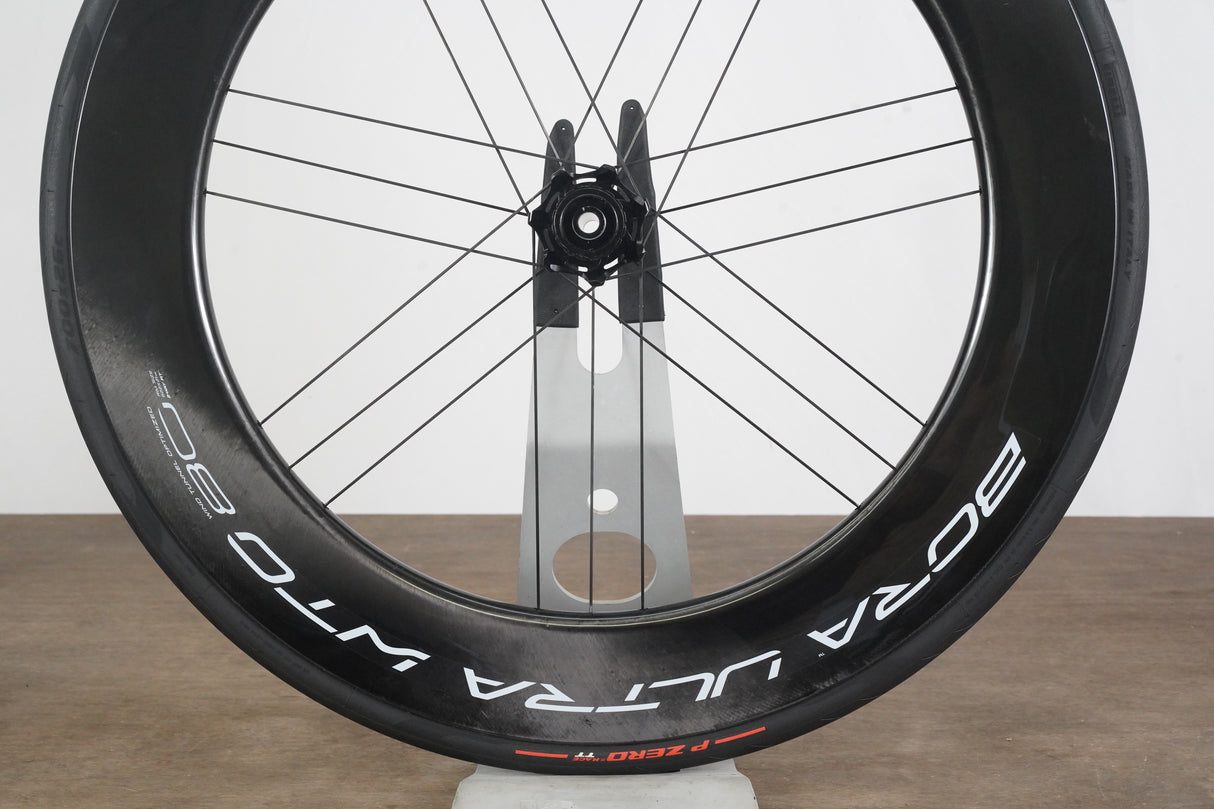 FRONT Campagnolo Bora Ultra WTO 80 Carbon Tubeless Clincher Disc Brake Wheel