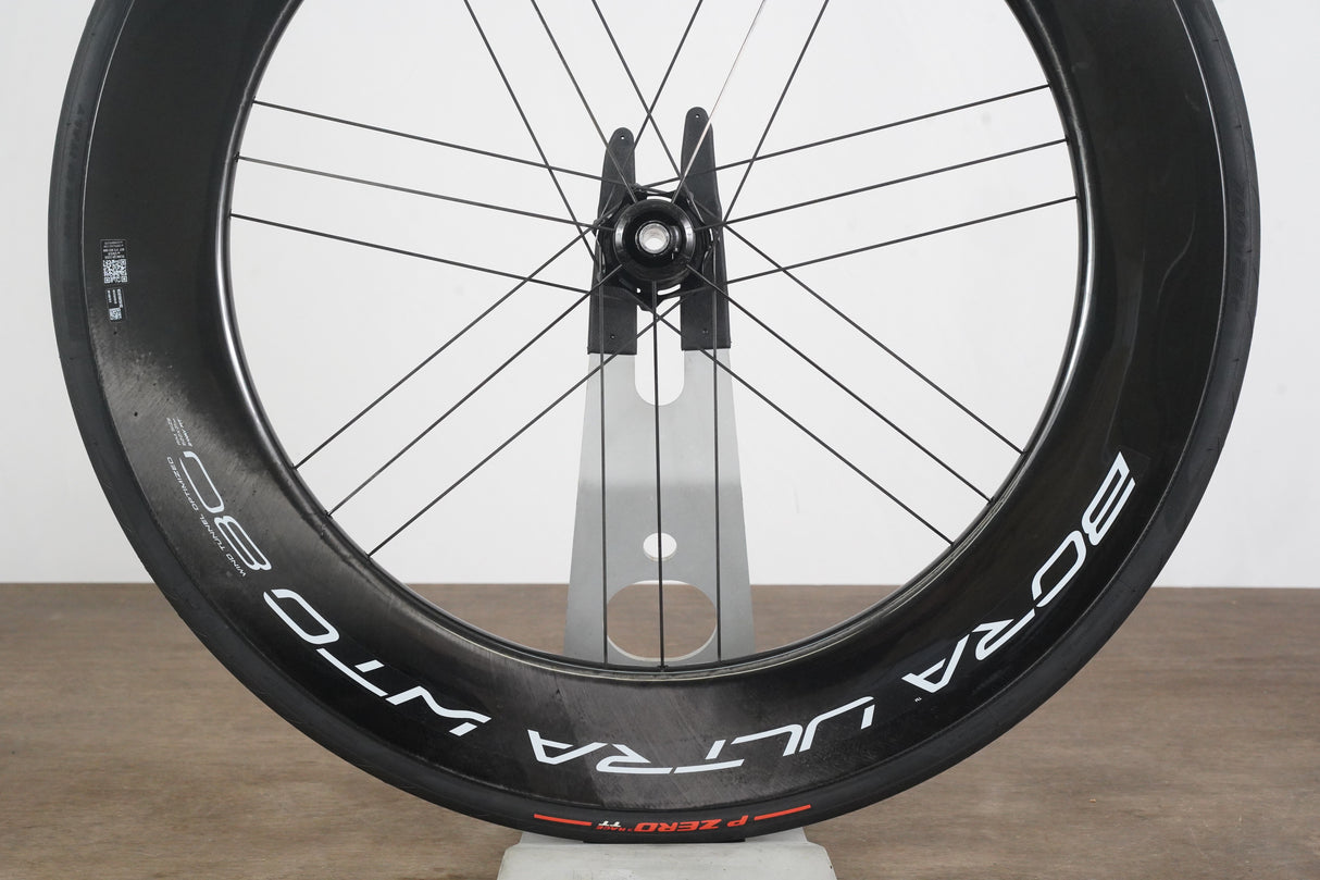 FRONT Campagnolo Bora Ultra WTO 80 Carbon Tubeless Clincher Disc Brake Wheel