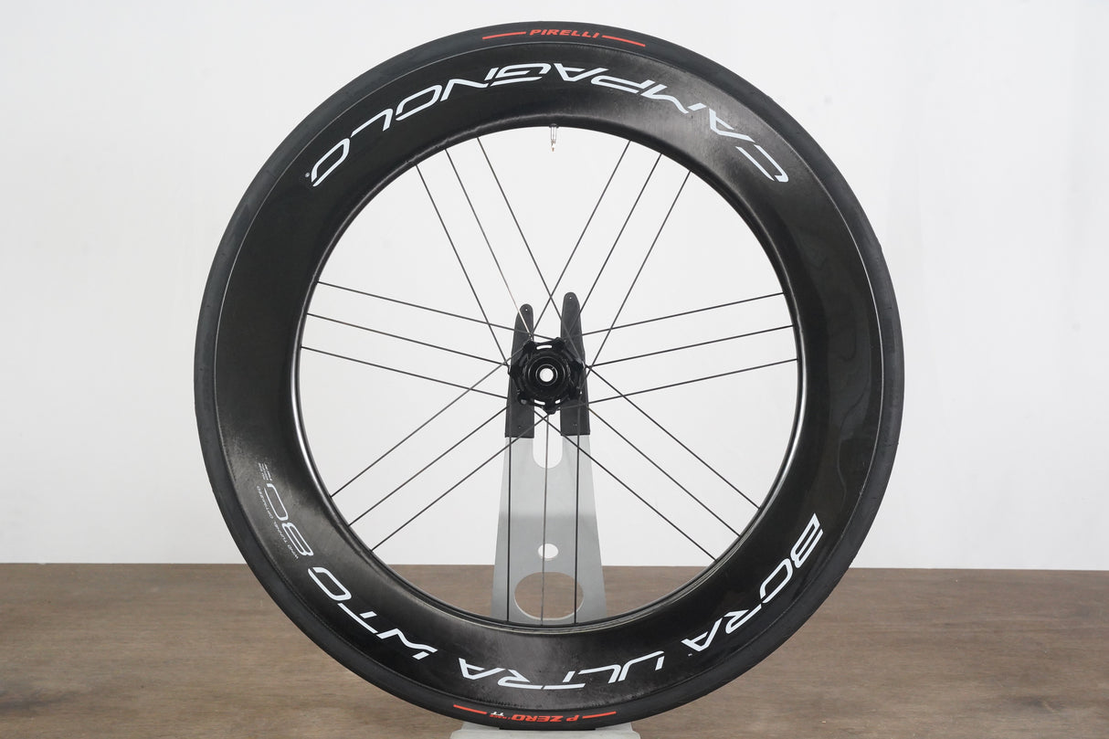 FRONT Campagnolo Bora Ultra WTO 80 Carbon Tubeless Clincher Disc Brake Wheel