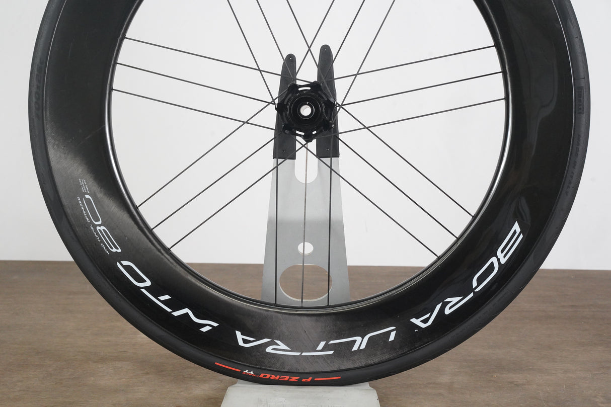 FRONT Campagnolo Bora Ultra WTO 80 Carbon Tubeless Clincher Disc Brake Wheel