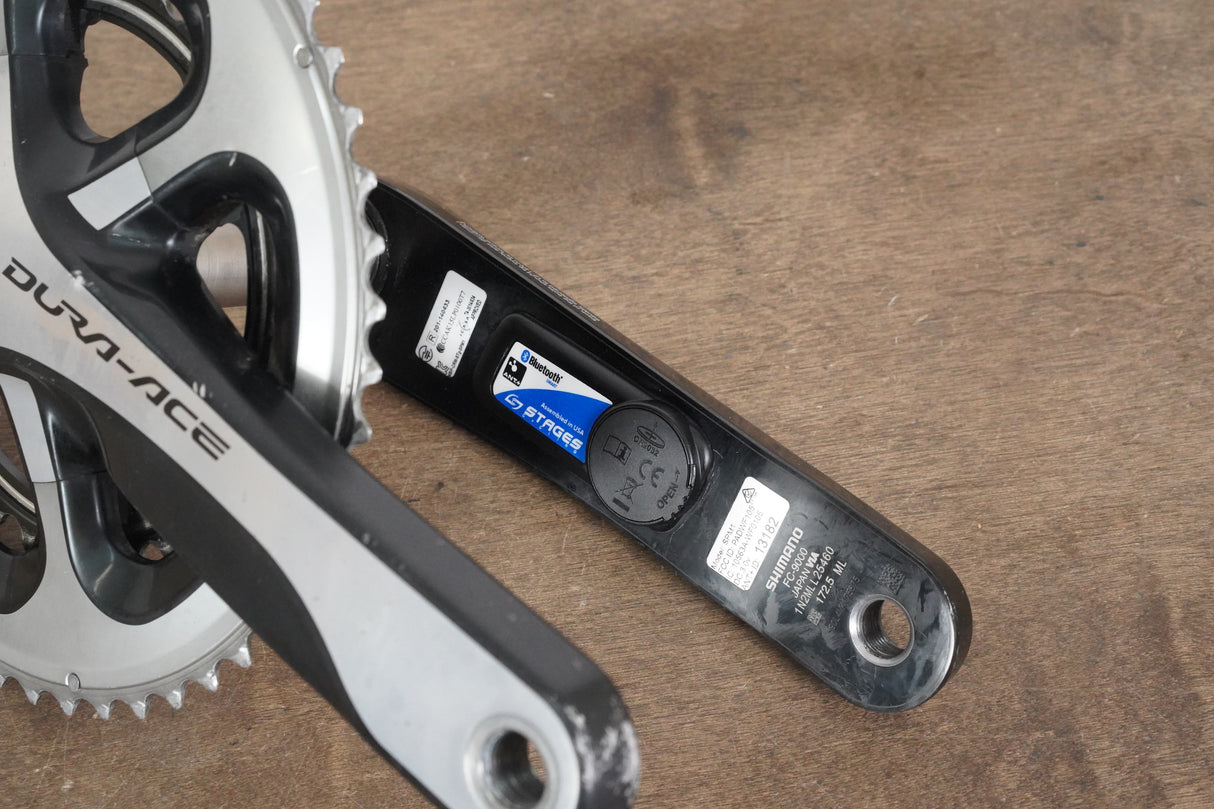 172.5mm 50/34T Shimano Dura-Ace FC-9000 11 Speed Stages Power Meter Crankset