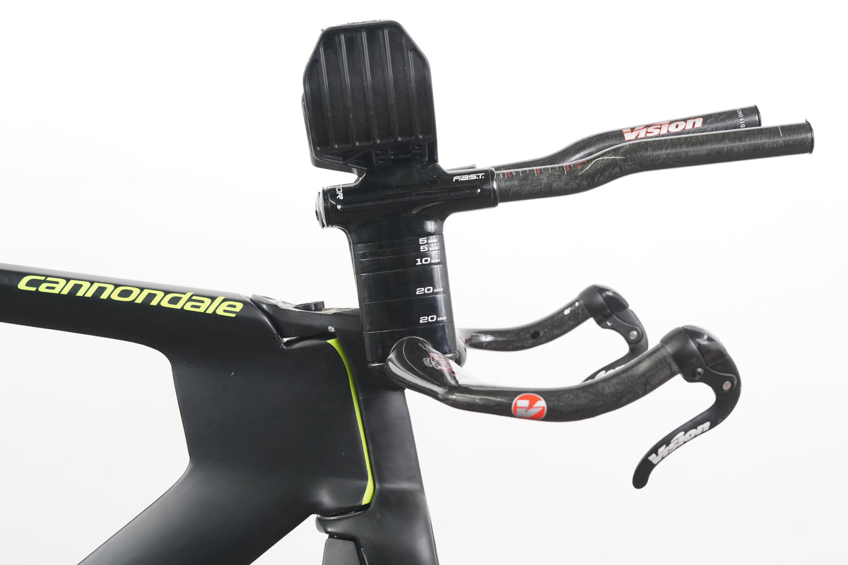 56cm Cannondale Slice RS Carbon Rim Brake TT Triathlon Frameset + Cockpit + Calipers