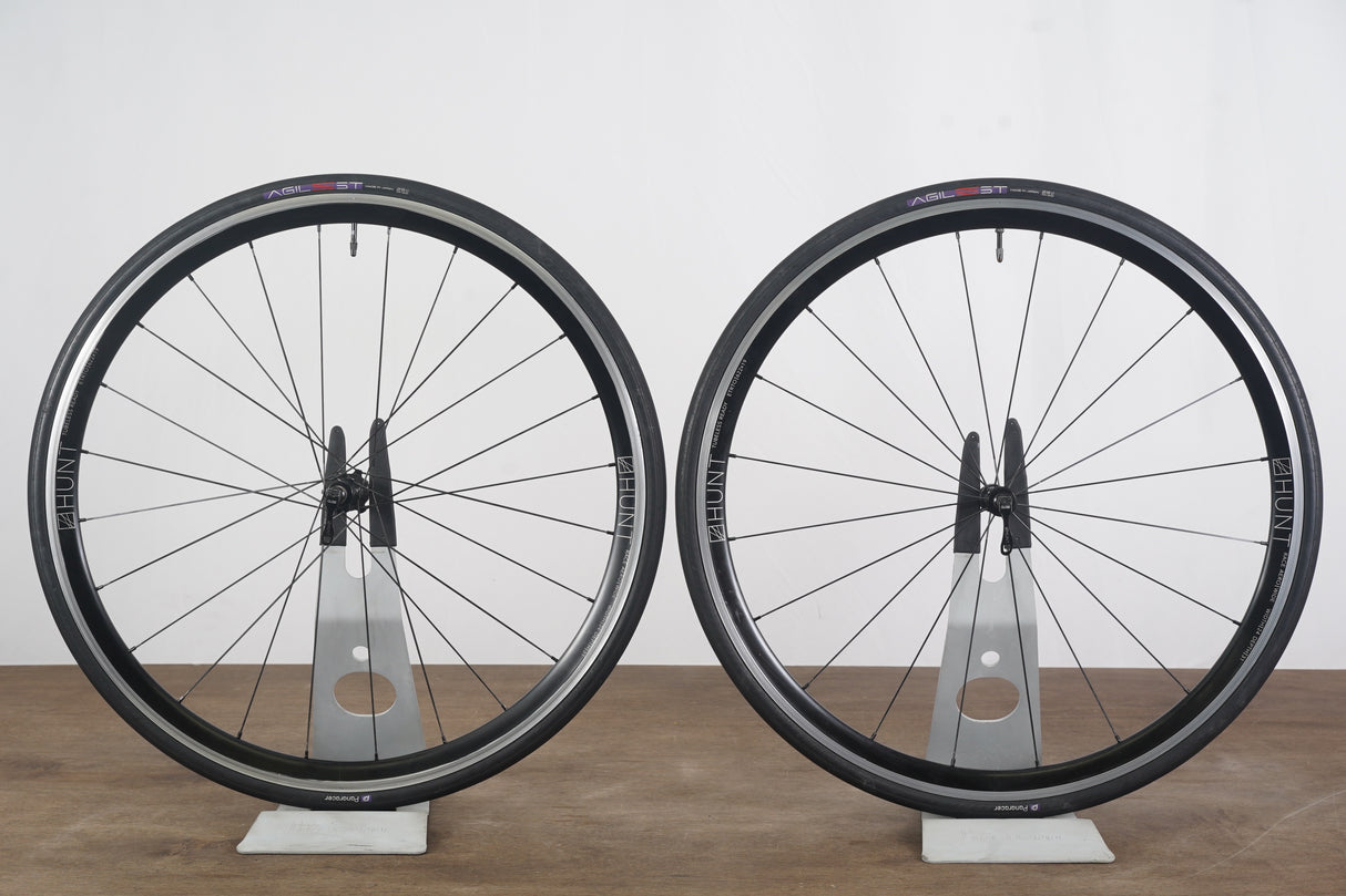 Hunt Race Aero Alloy Tubeless Clincher Rim Brake Wheelset Shimano/SRAM 11 Speed