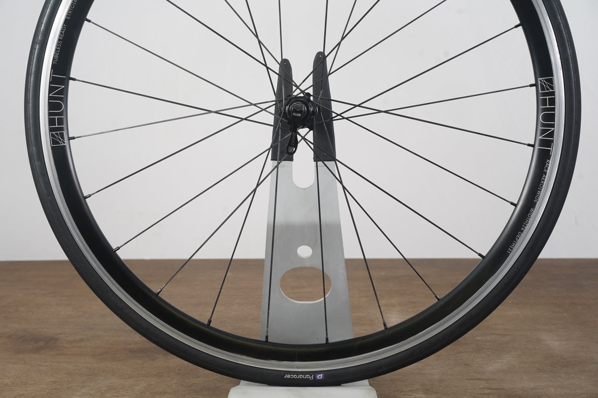 Hunt Race Aero Alloy Tubeless Clincher Rim Brake Wheelset Shimano/SRAM 11 Speed