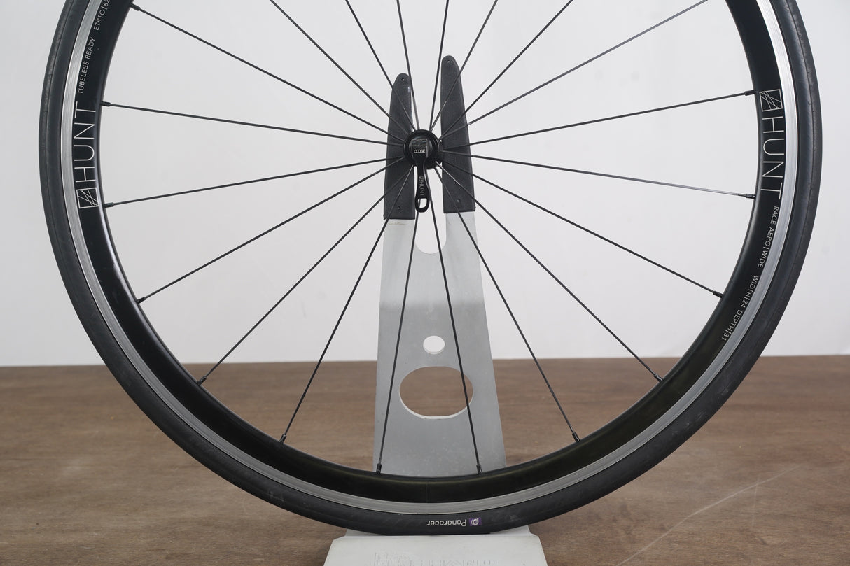 Hunt Race Aero Alloy Tubeless Clincher Rim Brake Wheelset Shimano/SRAM 11 Speed