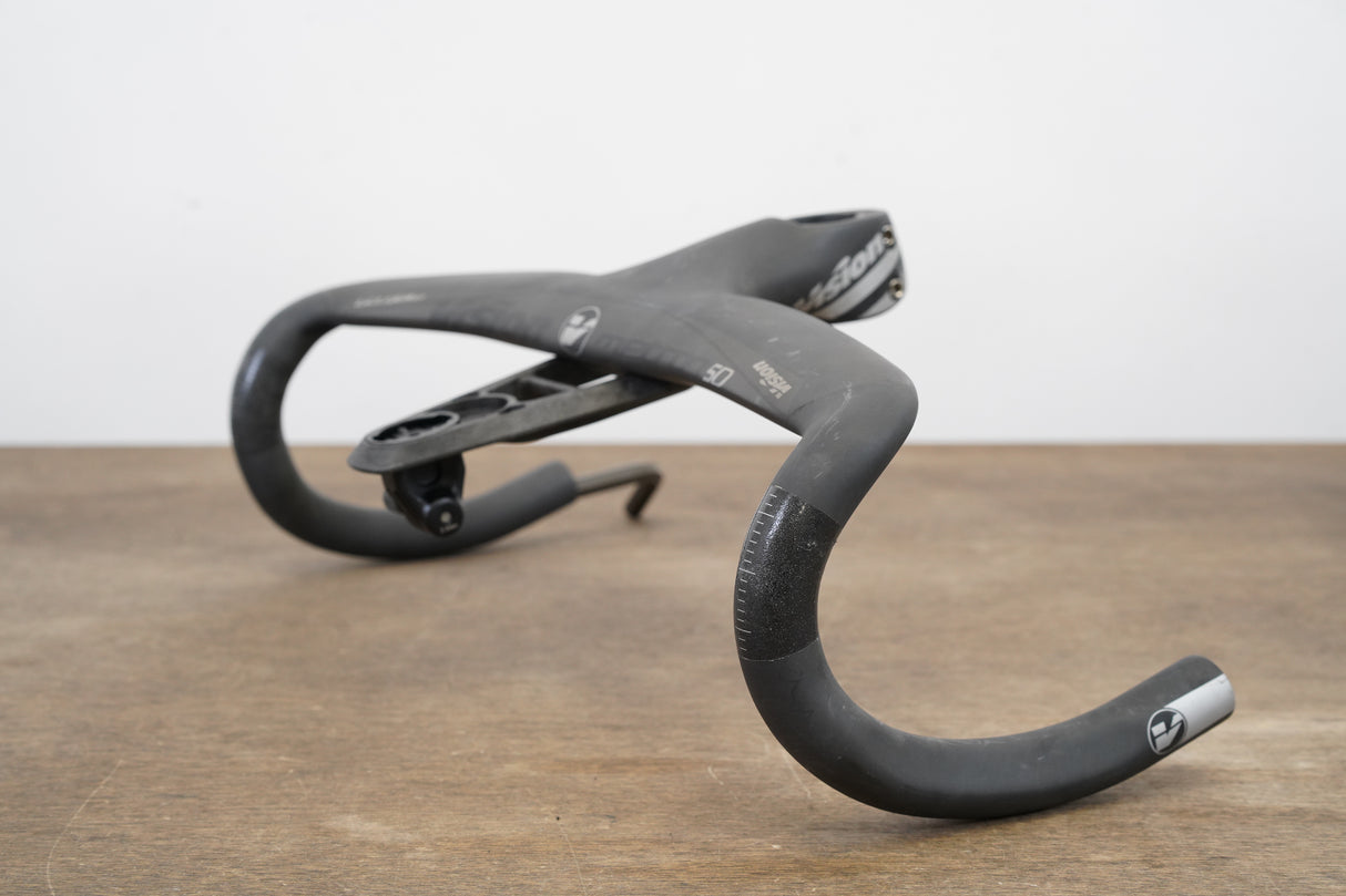 42cm Vision Metron 5D 100mm -6 Degree Integrated Carbon Barstem Handlebar + Mount