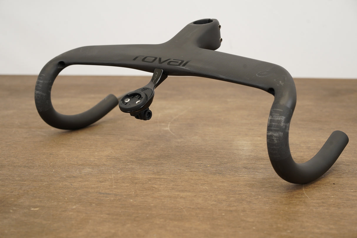 40cm 90mm Roval Rapide Carbon Integrated Barstem Handlebar + Mount 1 1/8"