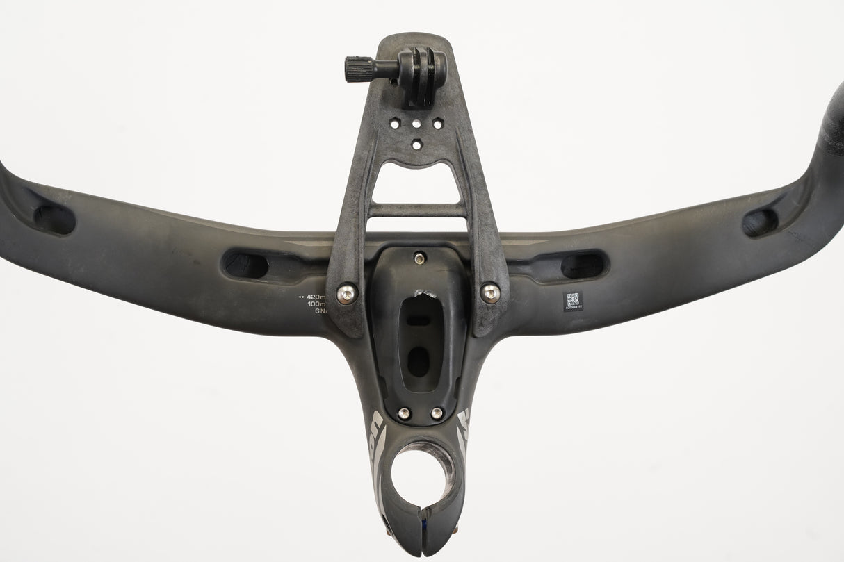 42cm Vision Metron 5D 100mm -6 Degree Integrated Carbon Barstem Handlebar + Mount
