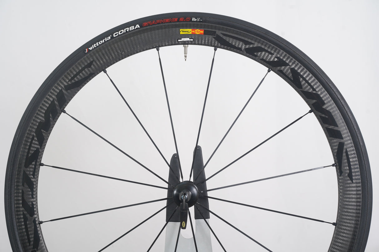 Mavic Cosmic Carbone 40 Carbon Clincher Rim Brake Wheelset 11 Speeed