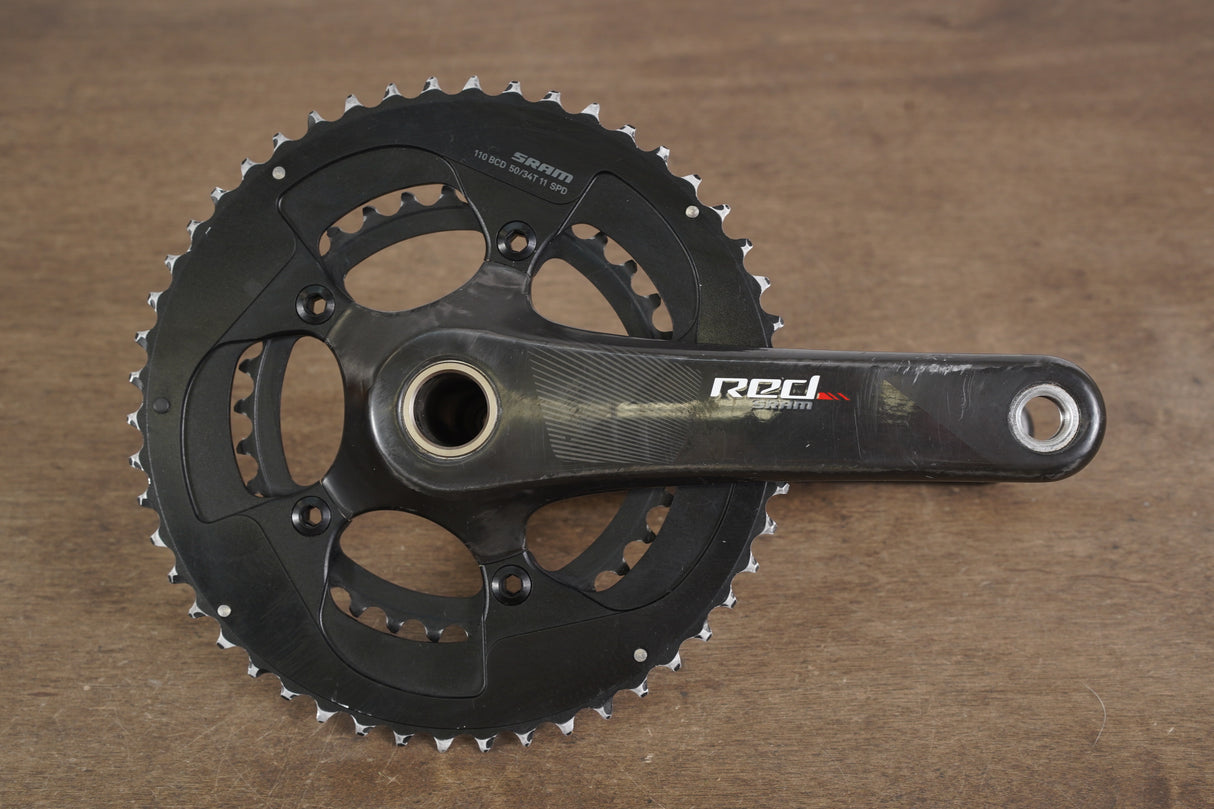 172.5mm 50/34T GXP SRAM Red 22 Carbon Road Crankset