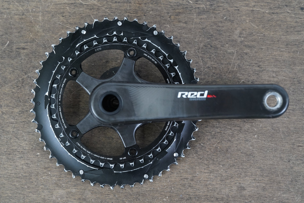 172.5mm 53/39T BB30 SRAM Red 22 Carbon Road Crankset 563g