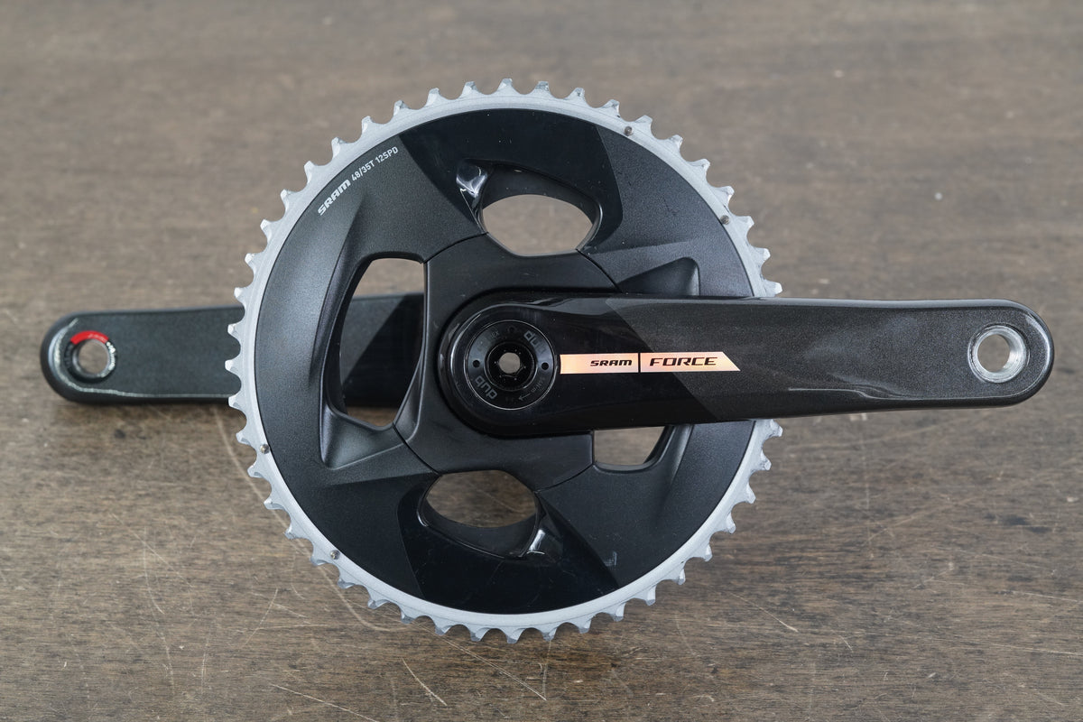 165mm 48/35T DUB SRAM Force AXS D2 12 Speed Road Crankset 741g