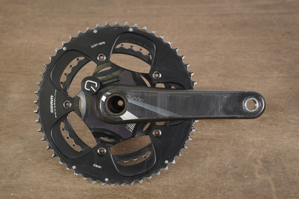 172.5mm 53/39T GXP Quarq Elsa Carbon Power Meter Road Crankset