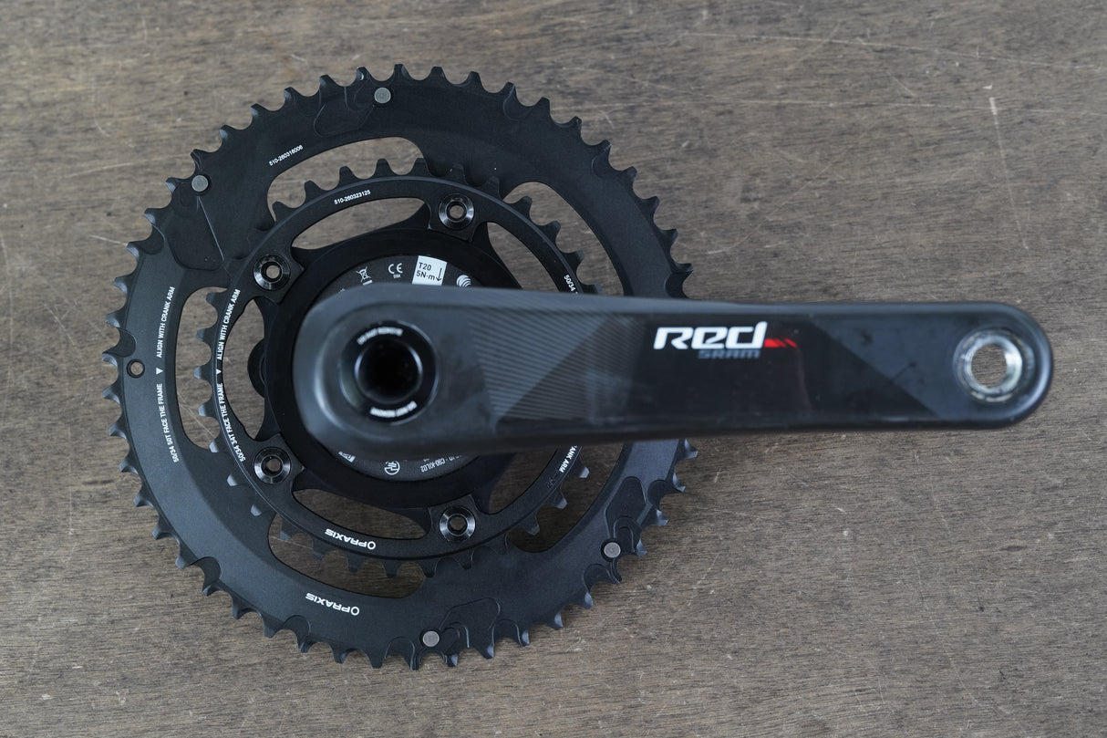 172.5mm 50/34T BB30 SRAM Red 22 Quarq DZero Carbon Power Meter Crankset 739g