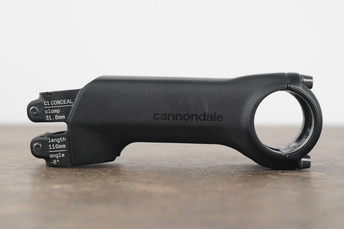 Cannondale C1 Conceal 110mm -6 Degree Alloy Road Stem 197g 1 1/8" 31.8mm