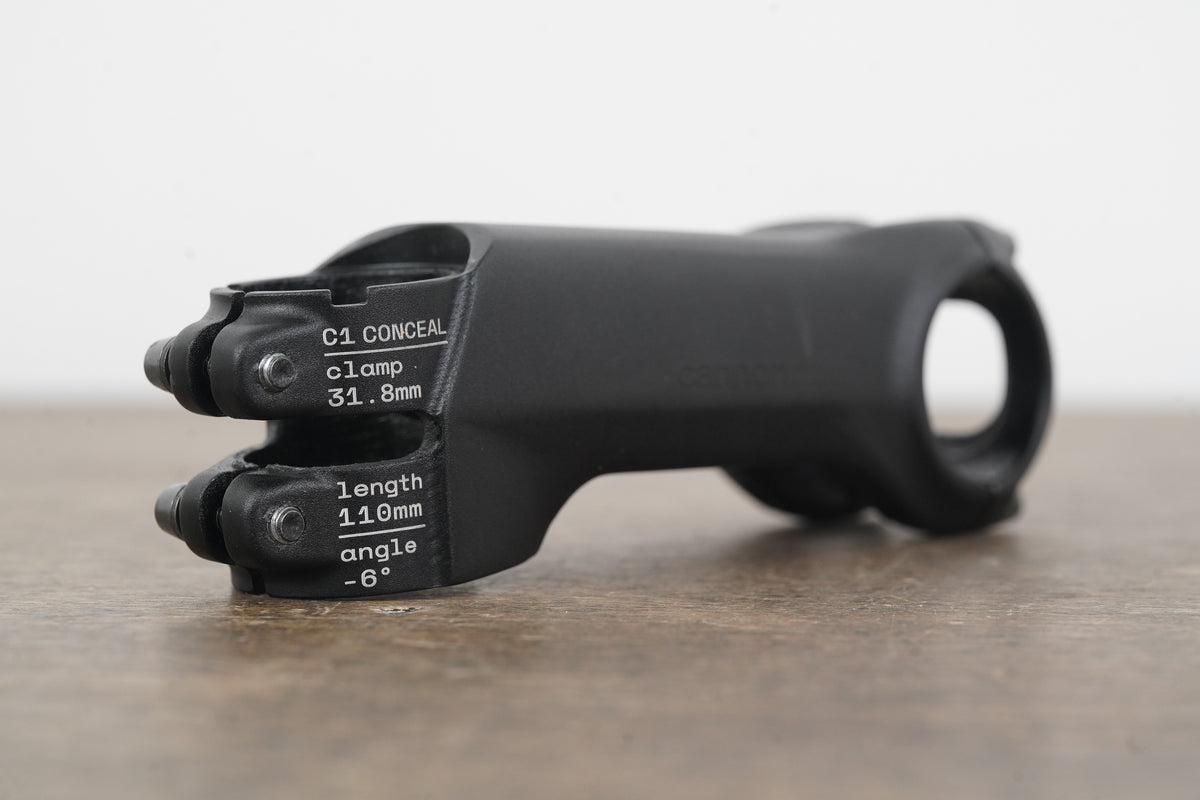Cannondale C1 Conceal 110mm -6 Degree Alloy Road Stem 197g 1 1/8" 31.8mm