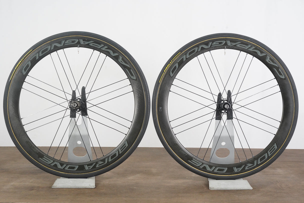 Campagnolo Bora One 50 Carbon Tubular Disc Brake Wheelset Campagnolo 11 Speed