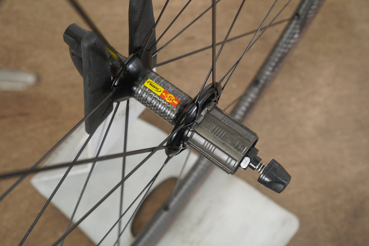 Mavic Cosmic Carbone 40 Carbon Clincher Rim Brake Wheelset 11 Speeed