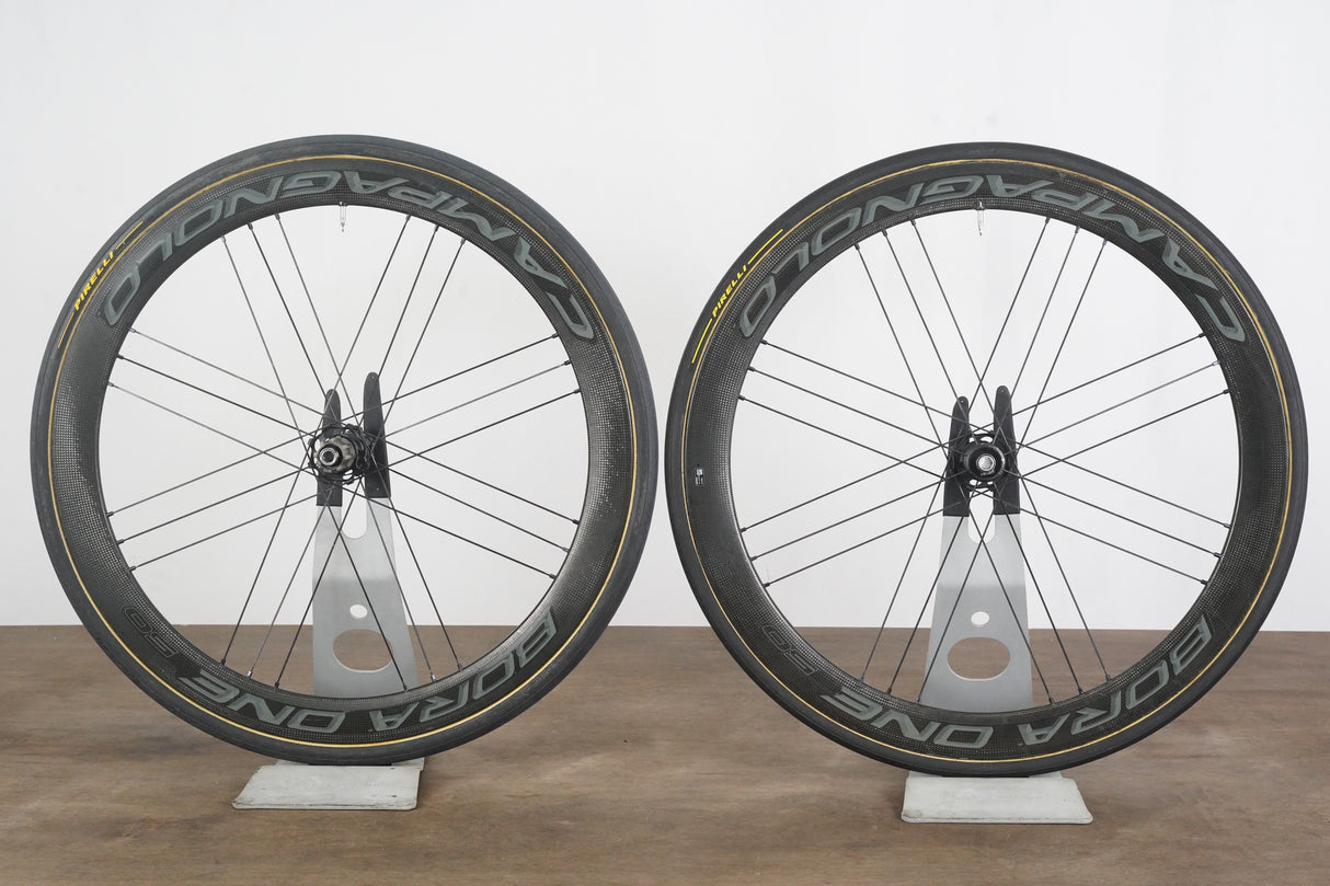 Campagnolo Bora One 50 Carbon Tubular Disc Brake Wheelset Campagnolo 11 Speed