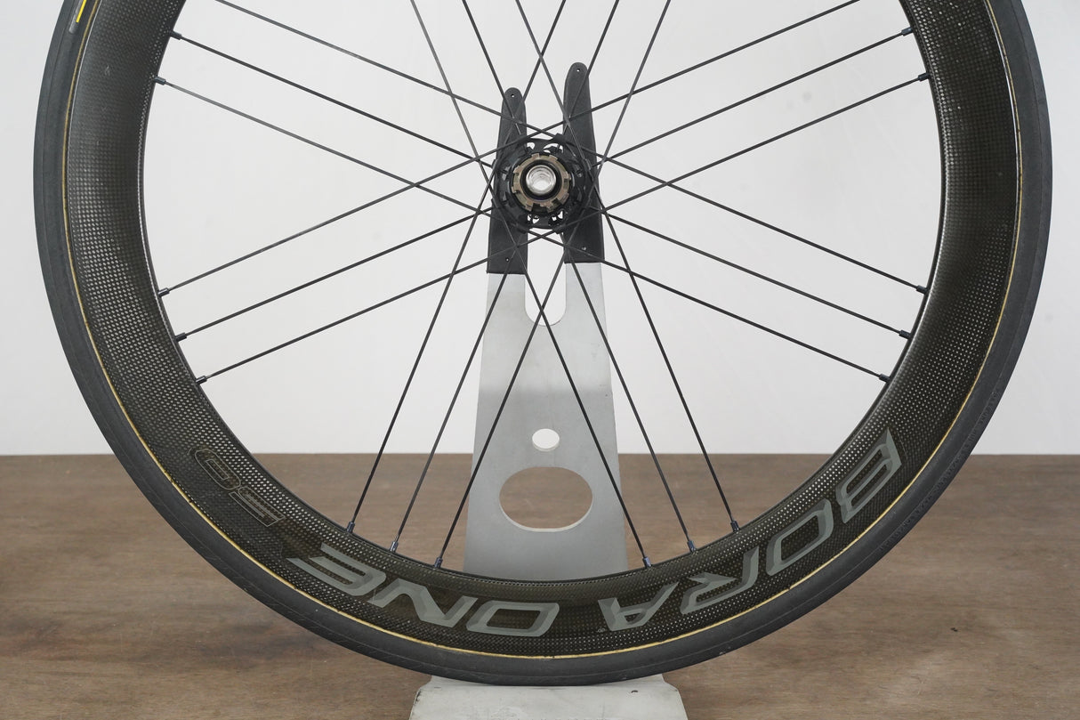 Campagnolo Bora One 50 Carbon Tubular Disc Brake Wheelset Campagnolo 11 Speed