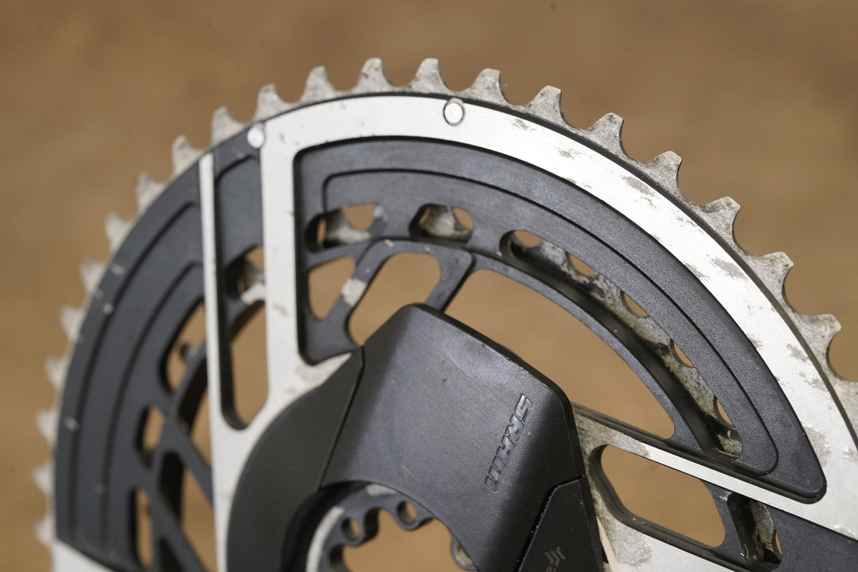 50/37T SRAM Red AXS E1 12 Speed Quarq Power Meter Chainrings + Spider 279g