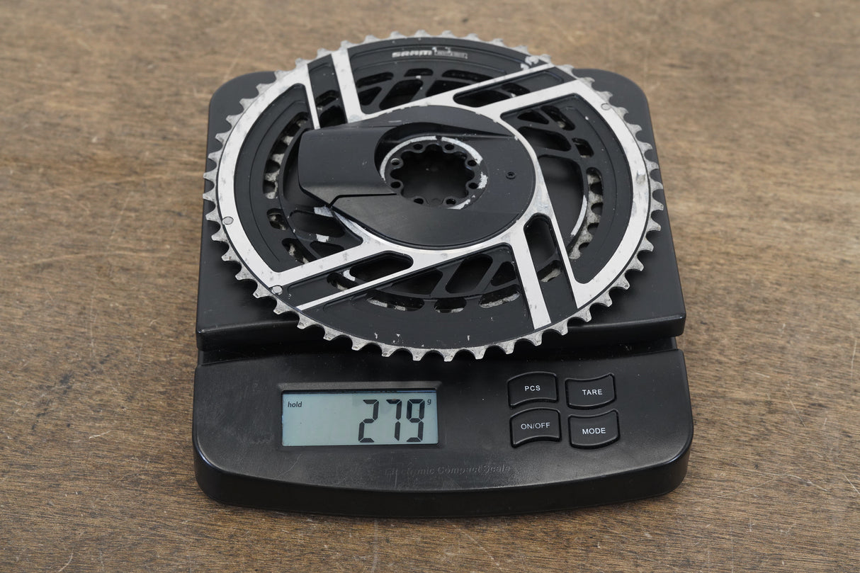 50/37T SRAM Red AXS E1 12 Speed Quarq Power Meter Chainrings + Spider 279g