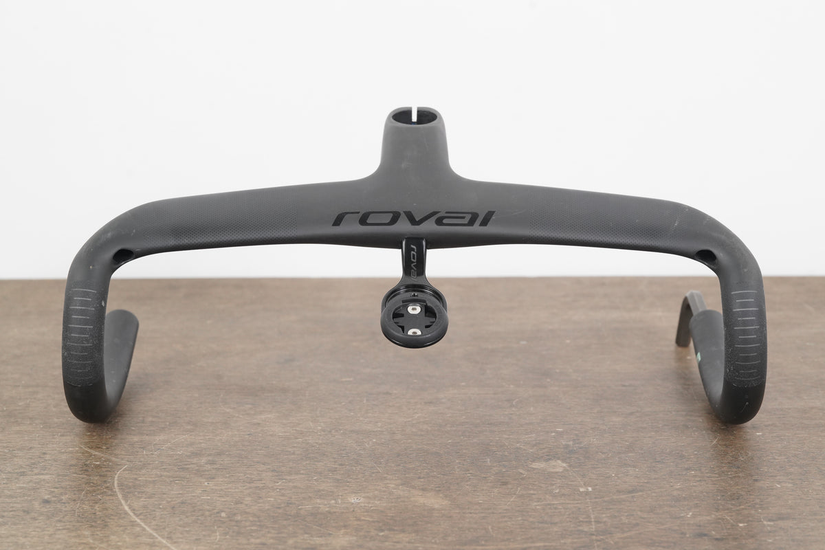 38cm 90mm Roval Rapide Carbon Integrated Barstem Handlebar + Mount 1 1/8"