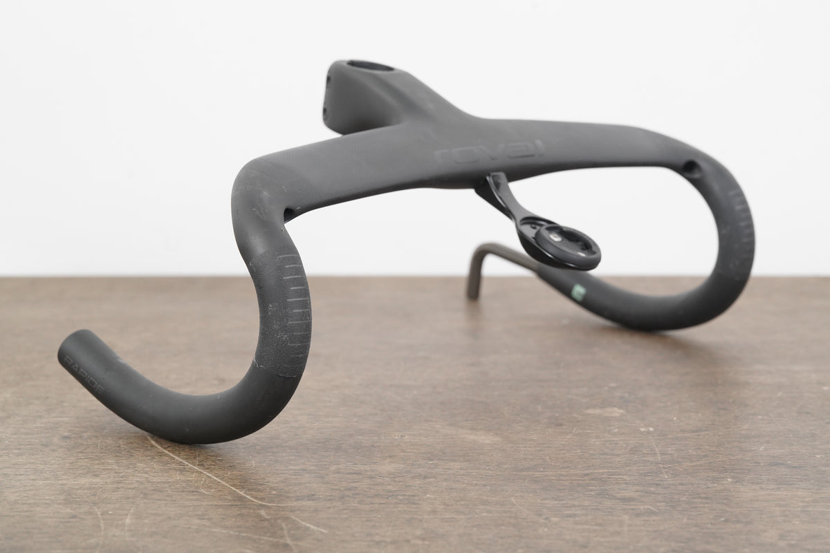 38cm 90mm Roval Rapide Carbon Integrated Barstem Handlebar + Mount 1 1/8"