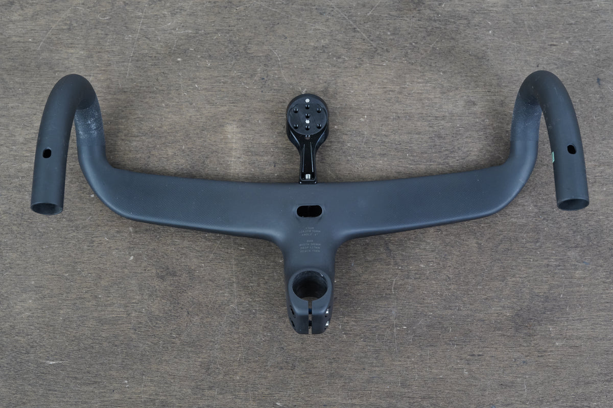 38cm 90mm Roval Rapide Carbon Integrated Barstem Handlebar + Mount 1 1/8"