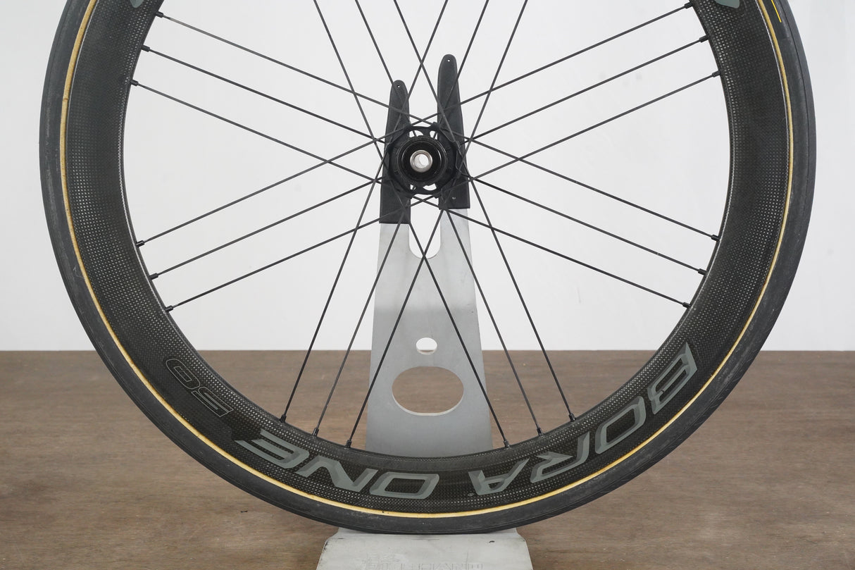 FRONT Campagnolo Bora One 50 Carbon Tubular Disc Brake Wheel