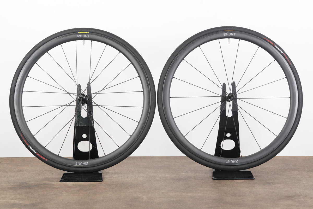 Hunt 36 Carbon Tubeless Clincher Rim Brake Wheelset SRAM XDR 12 Speed