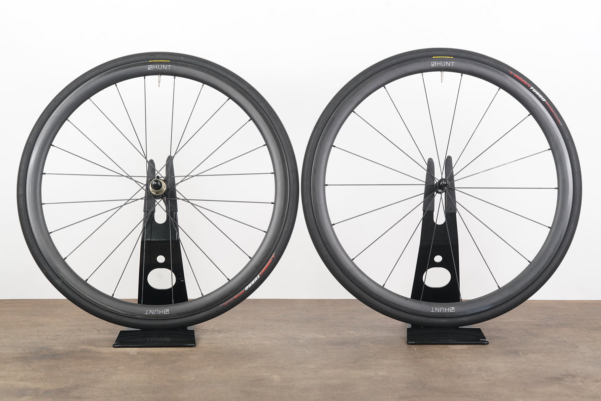 Hunt 36 Carbon Tubeless Clincher Rim Brake Wheelset SRAM XDR 12 Speed