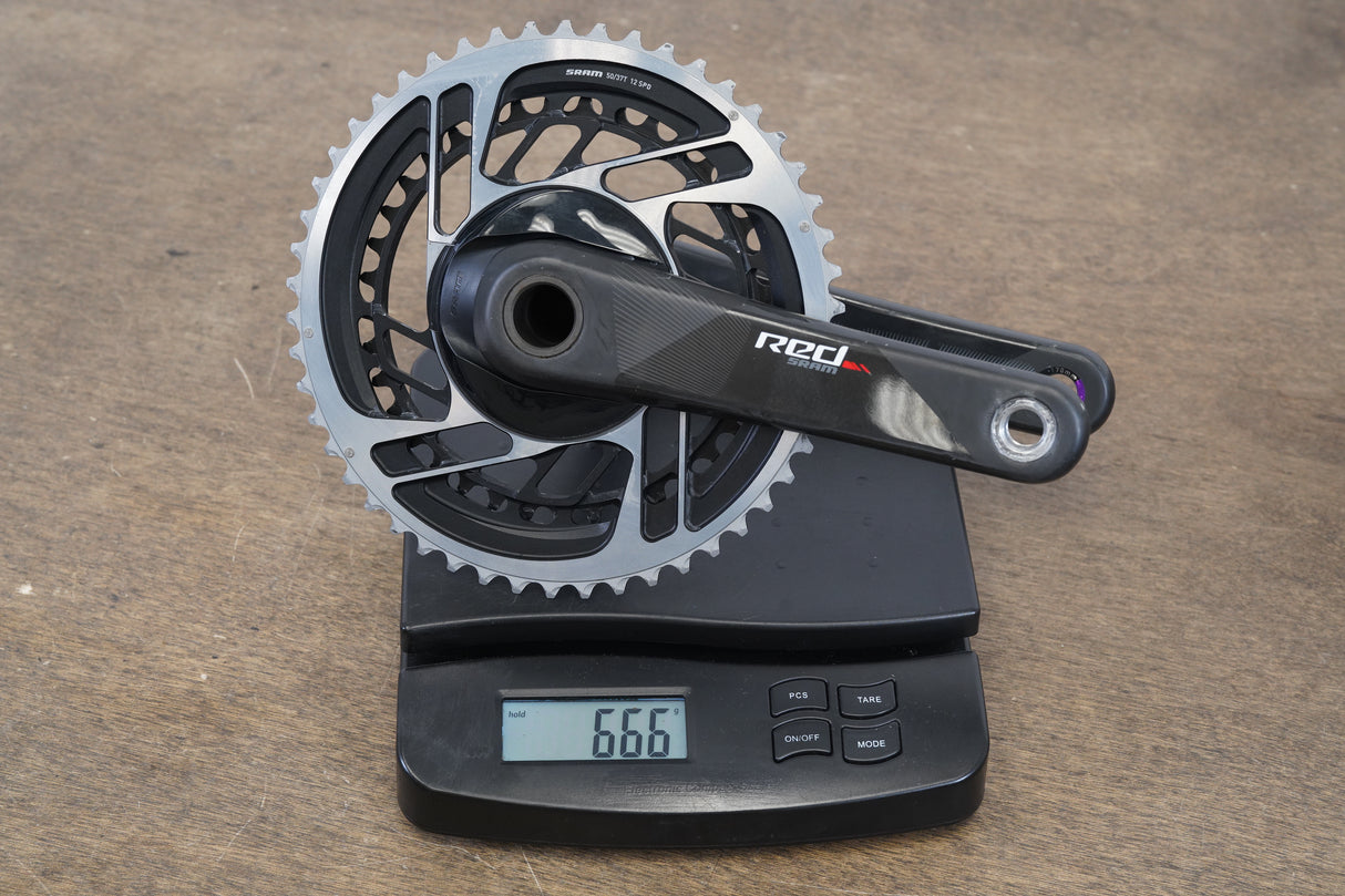 170mm 50/37T GXP SRAM Red 22 Carbon Crankset 666g