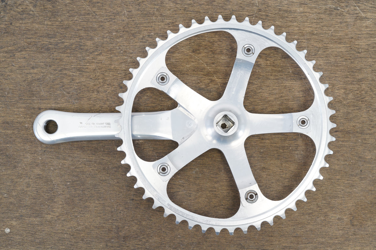165mm 50T Shimano Dura-Ace FC-7600 1x Square tapered Track Crankset 589g