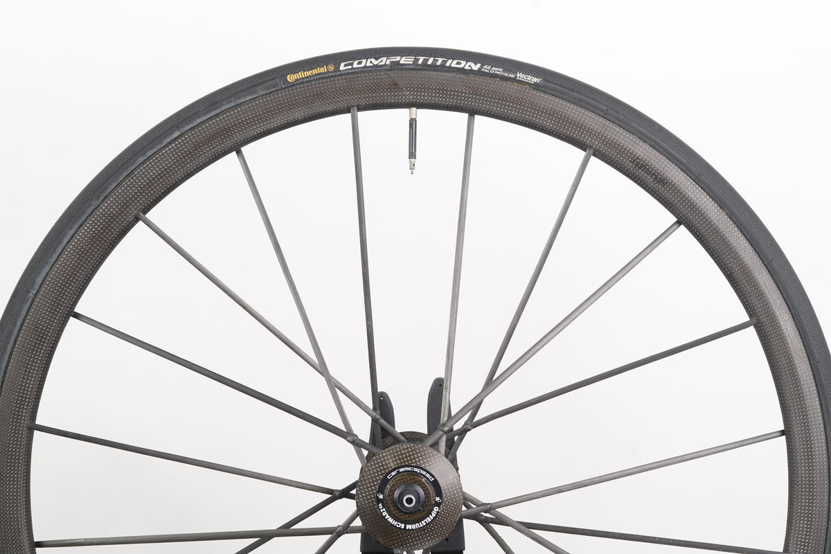 Lightweight Gipfeldturm Schwarz Carbon Tubular Rim Brake Wheelset 11 Speed