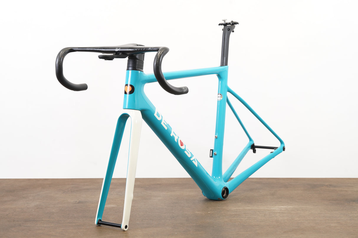 2022 50cm De Rosa Merak Carbon Disc Brake Road Frameset + Cockpit