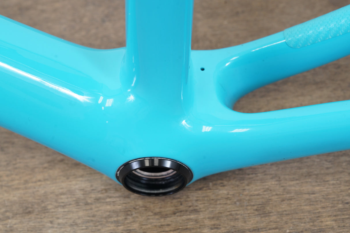 2022 50cm De Rosa Merak Carbon Disc Brake Road Frameset + Cockpit