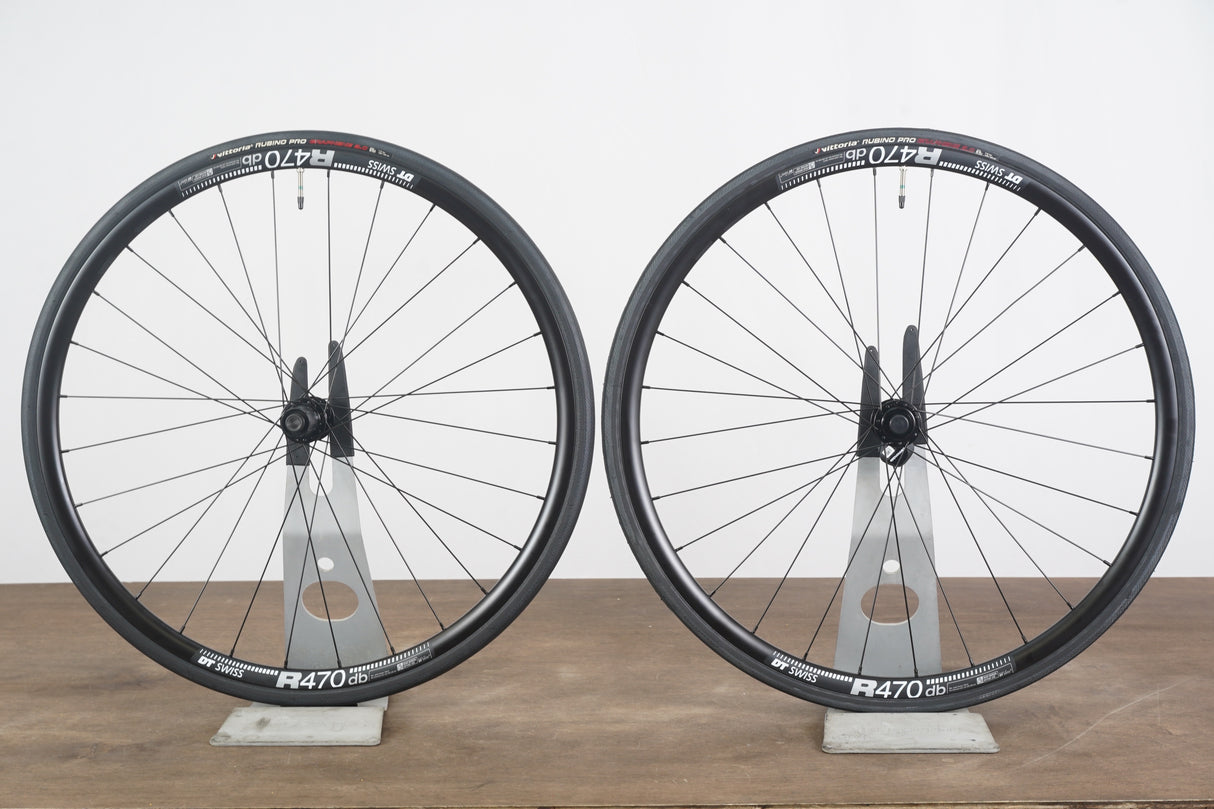 DT Swiss R470 Alloy Tubeless Clincher Disc Brake Wheelset Shimano/SRAM 11 Speed