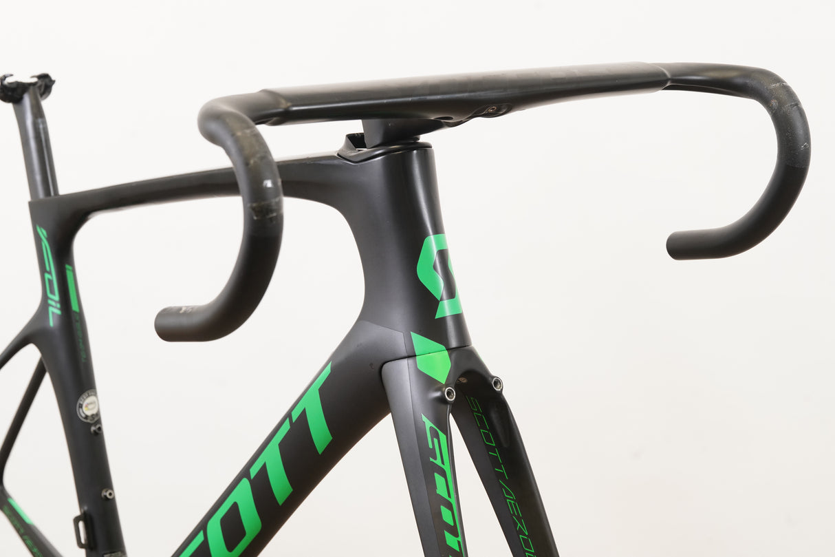 M (54cm) Scott Foil Team Di2 Carbon Aero Rim Brake Road Frameset + Cockpit