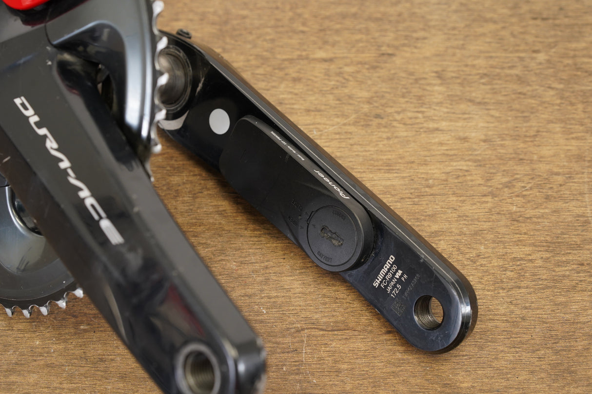 172.5mm 50/34T Shimano Dura Ace FC-R9100 Pioneer Dual Power Meter Crankset