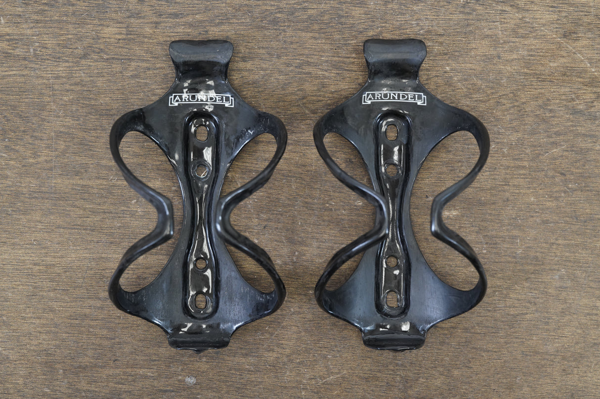 (2) Arundel Mandible Carbon Water Bottle Cages 49g