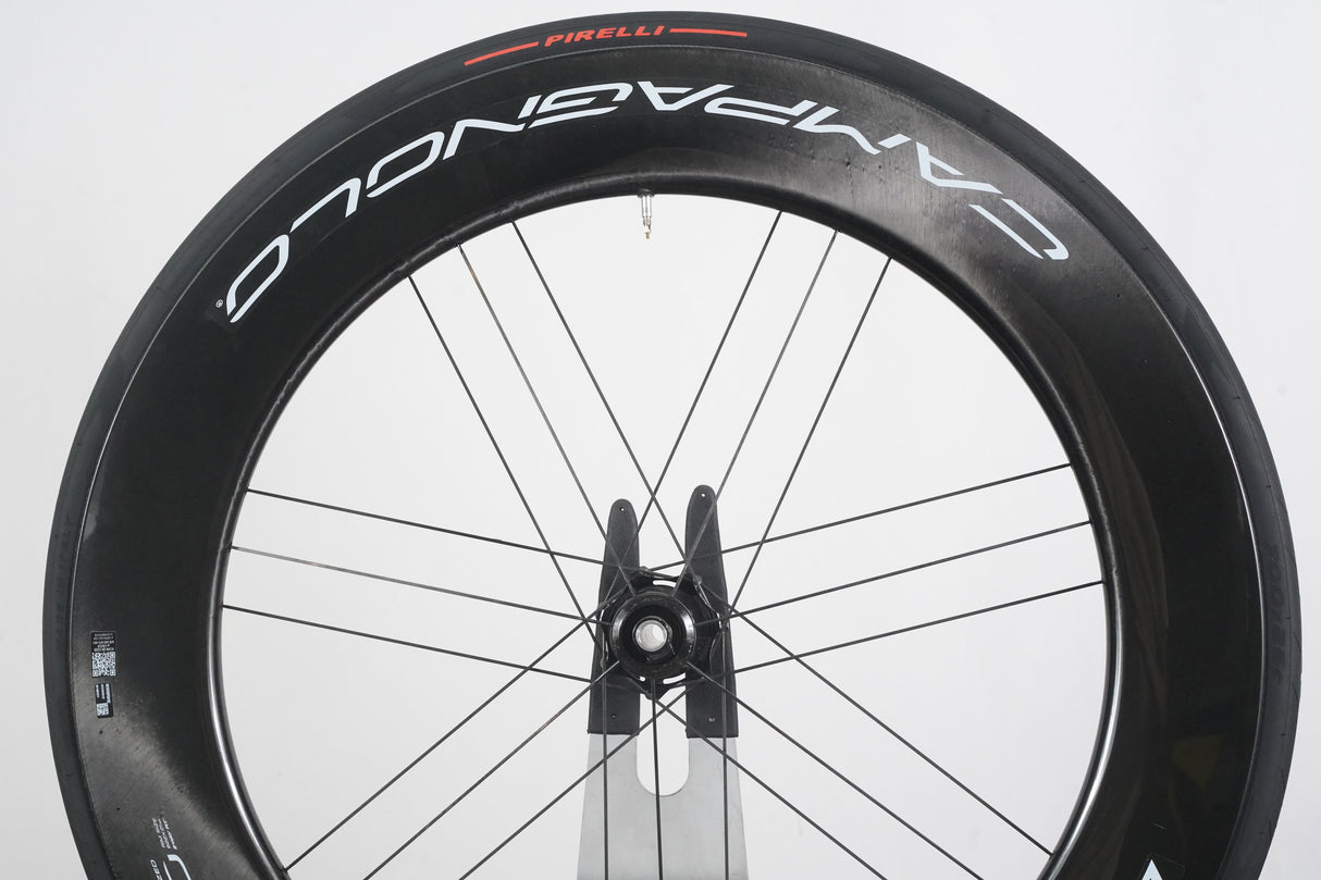 FRONT Campagnolo Bora Ultra WTO 80 Carbon Tubeless Clincher Disc Brake Wheel