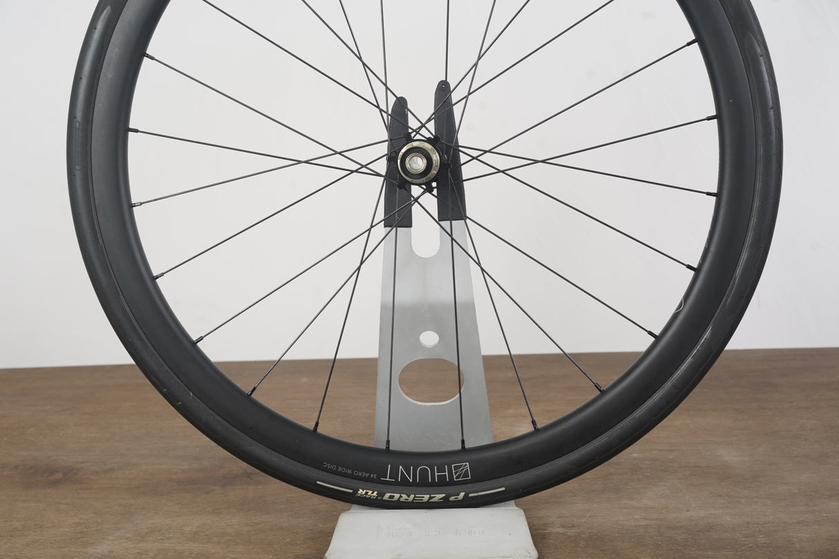 Hunt 34 Aero Wide Alloy Tubeless Clincher Disc Brake Wheelset 11 Speed