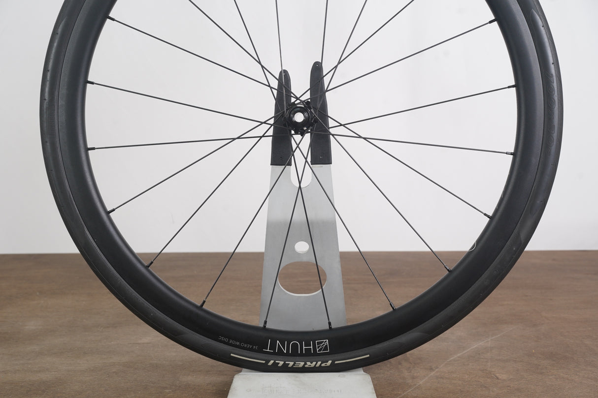 Hunt 34 Aero Wide Alloy Tubeless Clincher Disc Brake Wheelset 11 Speed