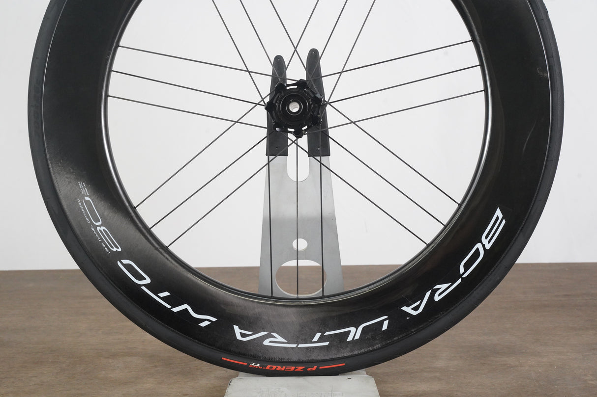 FRONT Campagnolo Bora Ultra WTO 80 Carbon Tubeless Clincher Disc Brake Wheel